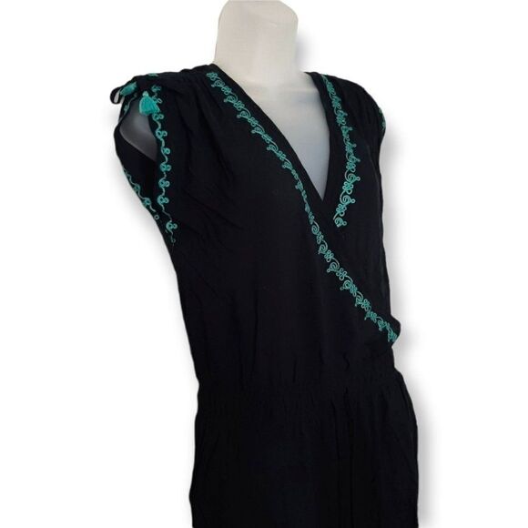 Soft Surroundings Baja Embroidered Jumpsuit sz S - Picture 3 of 6